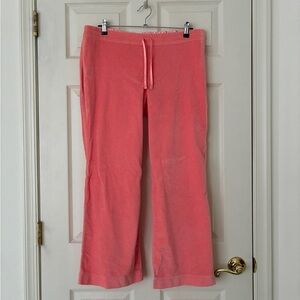 J. Crew Velveteen Drawstring Waist Lounge Pants Peach Size PL